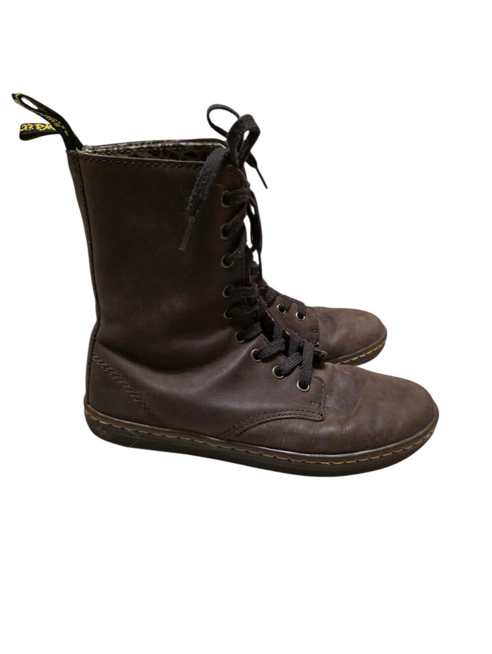 Dr. Martens Brown Leather Stratford Laceup Ankle Boots